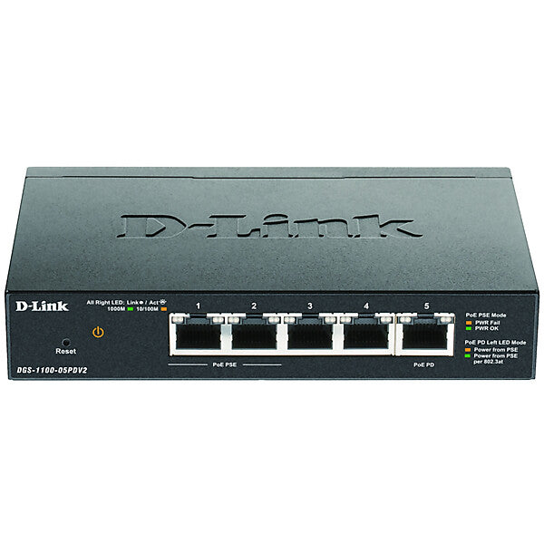 D-Link Gigabit Smart Switch 5-Port PoE DGS-1100-05PDV2